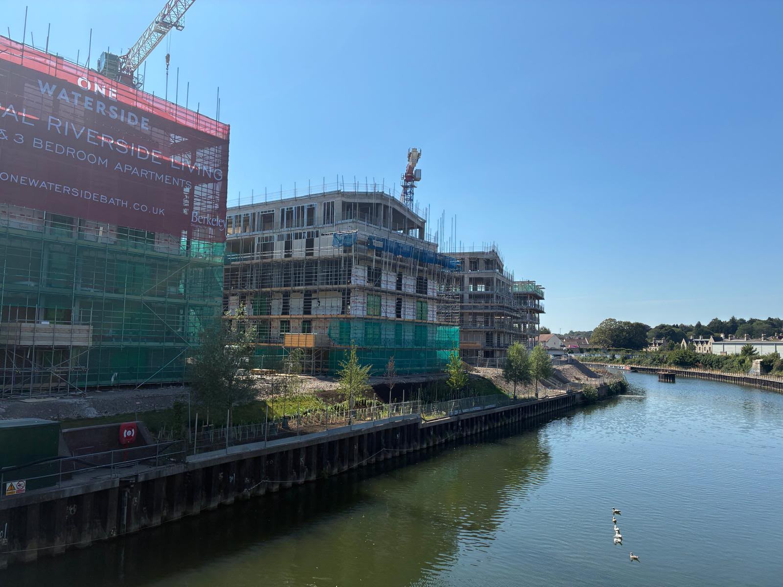 One Waterside Bath construction progress, Poplar and Birch House, 2026